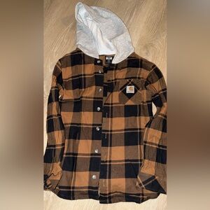 Carhartt Kids Checkered Jacket - Tan and Black